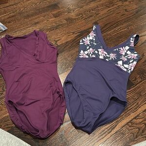purple leotards